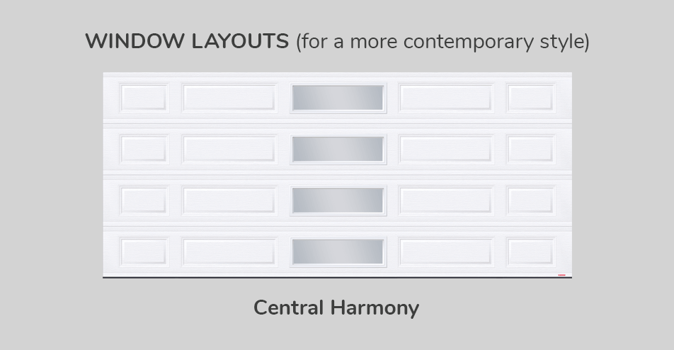 Window layouts, 16' x 7', Central Harmony