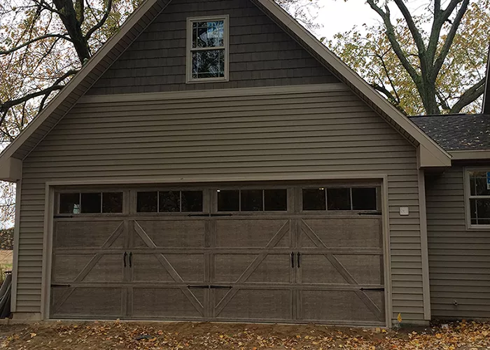 Charleston panel, Walnut finish, Spear hardware