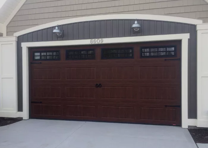 North Hatley in American Walnut with decorative hardware, 16' x 7', Thermpane Stockton windows