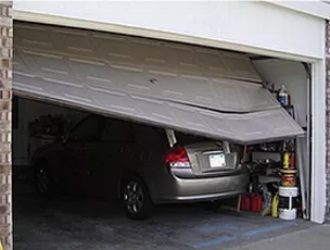 Backed into door